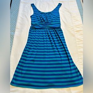 Women’s Sundress, size S, blue and teal stripe